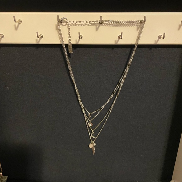 Layered silver necklace - Picture 3 of 3